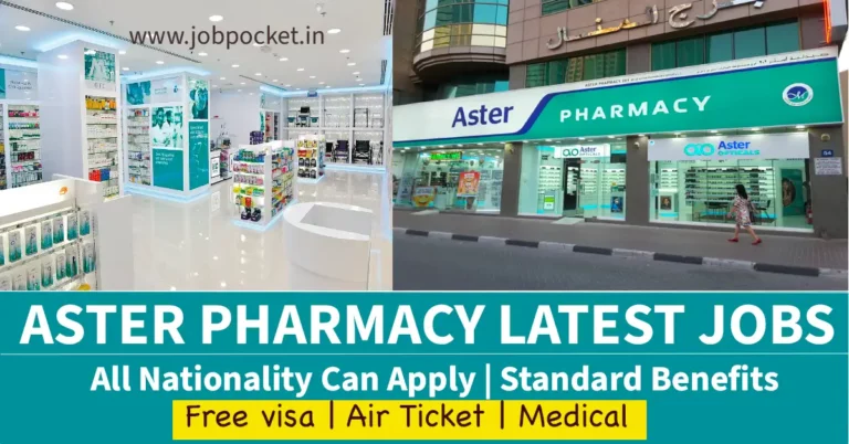 Aster Pharmacy Careers Notification 2024: Walk In Interview