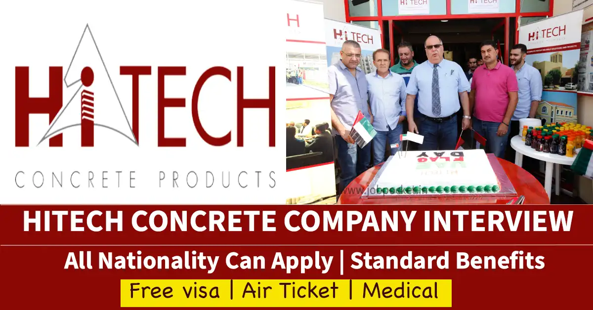 High Tech Concrete Products LLC Walk In Interview 2024